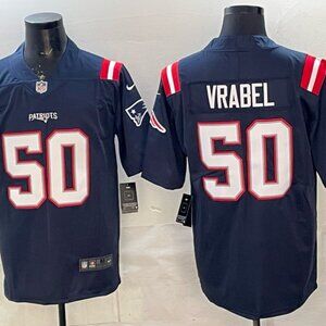 Mens Youth Mike Vrabel Navy Stitched Jersey